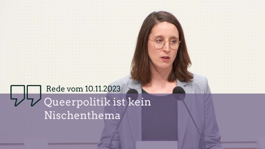 Titelbild - Swantje Schendel - Rede zu Queerpolitik