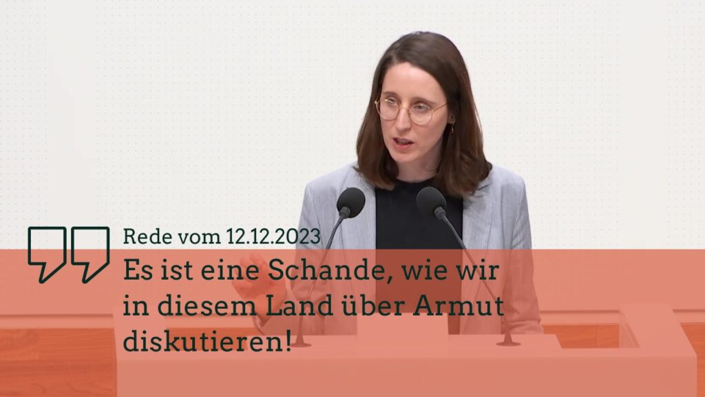 Titelbild - Swantje Schendel - Rede zum Thema Armut in Niedersachsen