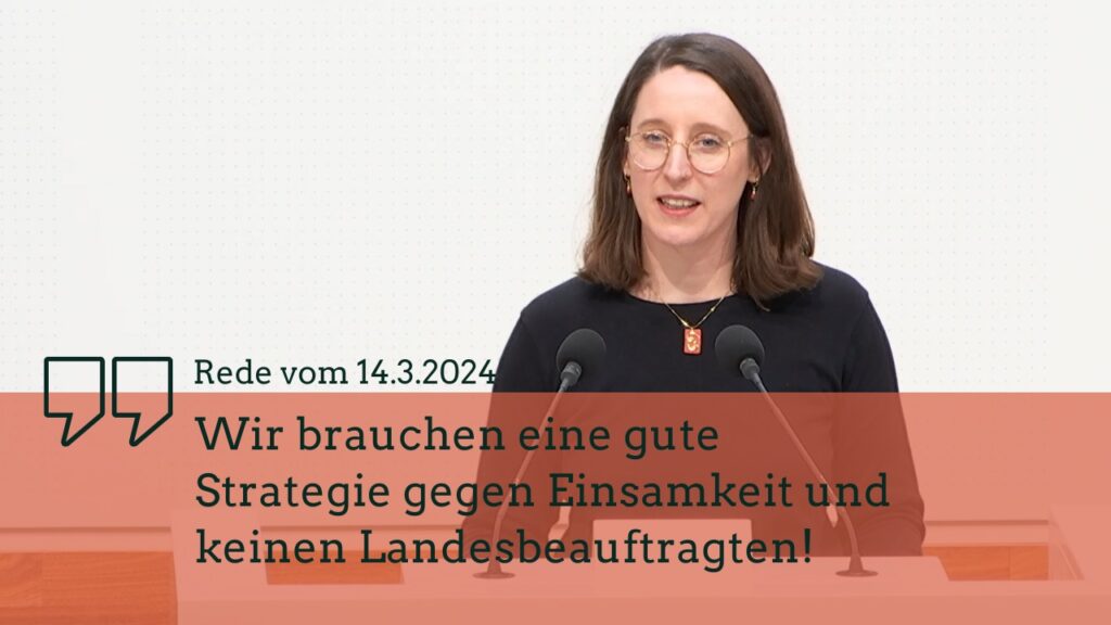 Titelbild - Swantje Schendel - Rede zur Einsamkeitsstategie