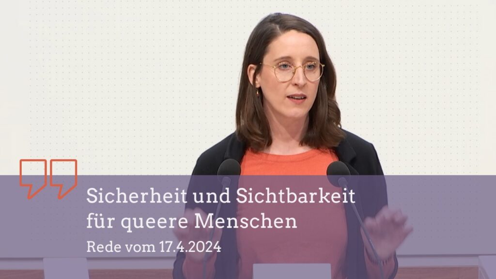 Titelbild - Swantje Schendel - Rede zur Sicherheit und Sichtbarkeit für queere Menschen