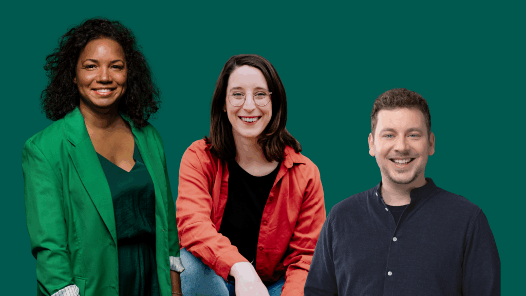 Lena Nzume, Swantje Schendel und Pascal Mennen